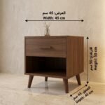 ⁦غرفة نوم رئيسية "موكا"/مودرن خشبي غامق وبيج⁩ - الصورة ⁦5⁩